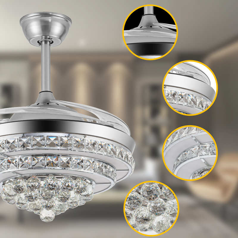 House of Hampton® Dezani 42'' Ceiling Fan with LED Lights & Reviews